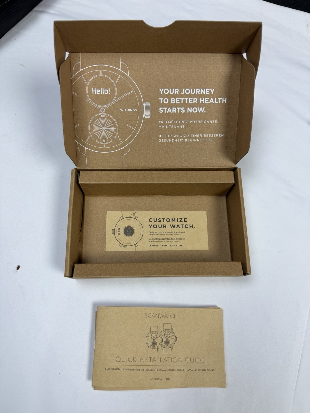 Withings Black SCANWATCH Smartwatch w ECG, HR, O2 Meters 5