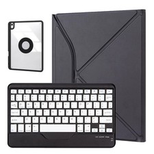 For iPad 11th 10th Generation Case with Keyboard, Folio Cover with Pencil Holder