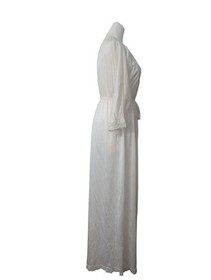 Pinehurst Lingerie S Cream Wedding Silky Nylon Lace Victorian 50s Coquette VTG 