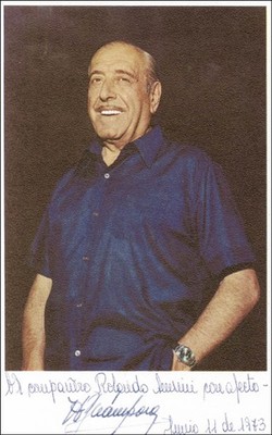 HECTOR CAMPORA (ARGENTINA) - PHOTOGRAPH SIGNED 06/11/1973