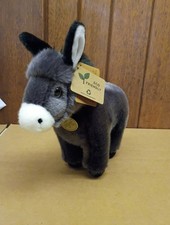 New Aurora Miyoni Tot Plush Donkey Foal Toy Gray 10" With Tag