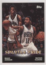 2000-01 Topps Series 2 Combos Spartan Pride ( ) Magic Johnson Mateen Cleaves 0e3