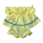 Vintage Cabbage Patch Kid Clothing - Yellow Blue Stripe Knit Dick Sweater Dress