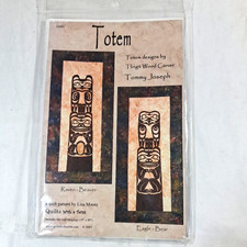 PNW Raven Eagle Bear Totem Quilt Pattern Lisa Moore Tlingit carver Tommy Joseph