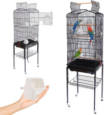 BAKAJI Gabbia Voliera per Uccelli, Pappagalli Inseparabili, Calopsite, Gabbietta