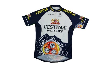 Retro Fahrrad Trikot Sibille Festina Watches Sibille