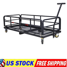 Garvee Foldable Hitch Mount Cargo Carrier w/ Wheels & Handle 750 Lbs Heavy Duty