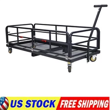 Garvee Foldable Hitch Mount Cargo Carrier w/ Wheels & Handle 750 Lbs Heavy Duty