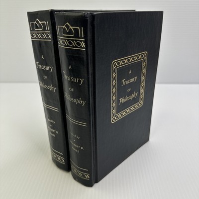 A Treasury of Philosophy Two Volume Set HCs Dagobert D. Runes c1955 Grolier Inc