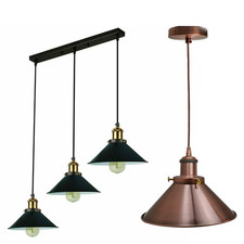 Industrial Vintage Pendant Light E27 Modern 3 Way Metal Retro Ceiling Lamp