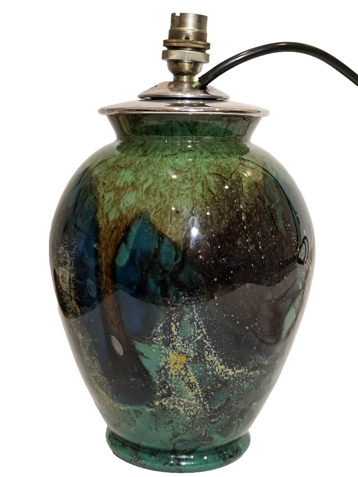 Art Deco WMF Ikora Green Glass & Chrome Lamp, 1930s - Image 2 of 4