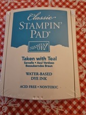 Classic Stampin Pad Still Sealed 'TAKEN with TEAL' Smoke Pet free home