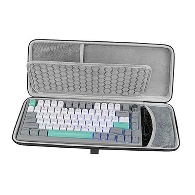  75% Keyboard Case, Hard Shell Travel Carrying Case for 84-Key Portable 