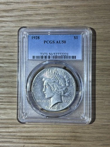 1928 PCGS AU50 PEACE DOLLAR (CGH046907)