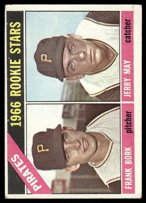 1966 Topps #123 Pirates 1966 Rookie Stars (Frank Bork / Jerry May) RS