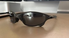 real oakley x metal romeo 2 Gunmetal Dark Grey Reflective Lens Authentic vintage