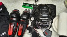 Youth Hockey Equipment Set Full Set- Bauer-us...