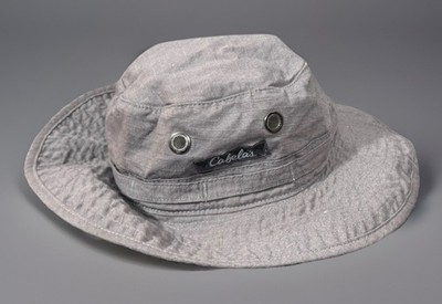 Cabela's Bucket Fishing Hunting Camping Safari Bucket Hat NWT gray S/M