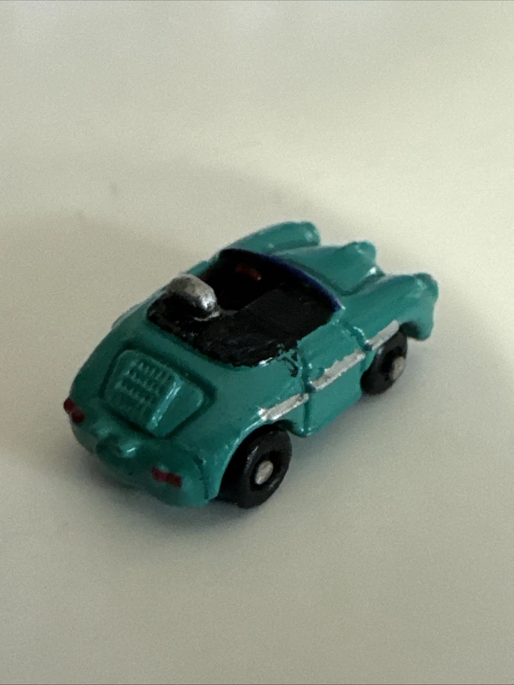 Micro Machines Ultrasmall Insiders Mini BLUE GREEN PORSCHE 356 Galoob - Image 2 of 4