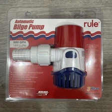 Rule 500GPH Electronic Sensing Bilge Pump - 12V 25SA UPC 042237104786