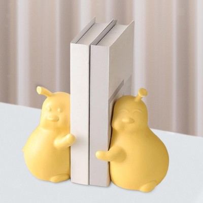 2pcs dekoratives Buch Enden Buchhalter Stopper Home Bücherregal Birnen