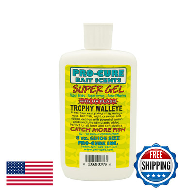 Pro-Cure Trophy Walleye Super Gel 8 Ounce G8-Wal