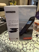 iDECT cordless twin set  Designer with Built-in Answering Machine and Caller ID