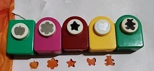 Craft Paper Punches Small - Apple, Flower, Star, Butterfly & Bear . Work Well 