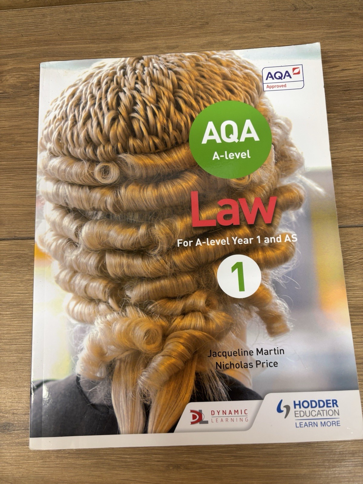 AQA A-level Law for Year 1/AS by Nicholas Price, Jaquline Martin  Book a2