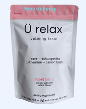 U Relax Calming Tonic 15 Packets MIXED BERRY Flavor Relax Calming Drink US STCOK