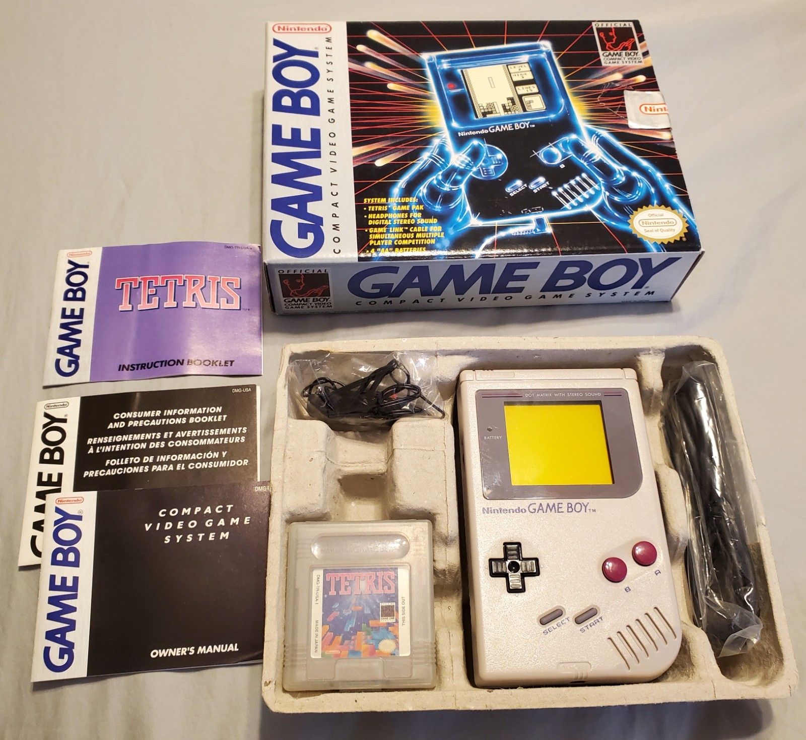 VINTAGE ~ ORIGINAL * GAME BOY * DMG-01 VIDEO GAME CONSOLE / SYSTEM GameBoy