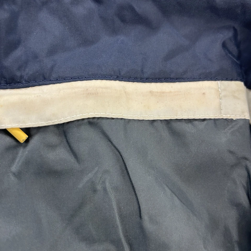 Chaqueta Kappa Vintage Hombres 2XL Rojo Azul Cremallera Completa Rompevientos Logo Sudadera con Capucha Extraíble Foto 3 de 4