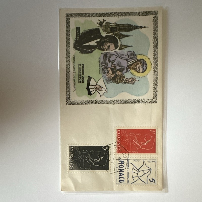 Monaco Sisters of Charity Stamp Set Used 5 Denomination Multicolor Charity