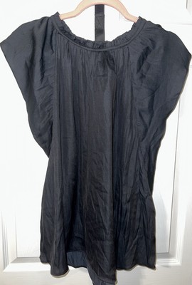 Loft Women s Black Flutter Sleeve Top Size XL