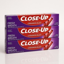 Close-up Cinnamon (Pack of 3) Blast Toothpaste 6oz Anticavity Fluoride! SALE 0.81 per gallon