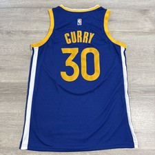 Stephen Curry Jersey Golden State Warriors Nike Swingman Blue Men's Size 48