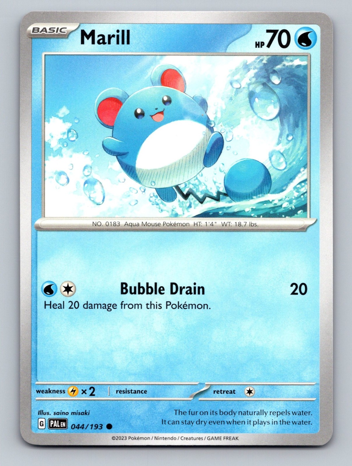 Marill 044/193 Pokémon Paldea Evolved LP