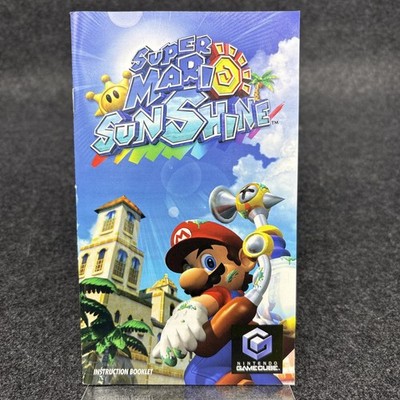 Super Mario Sunshine Manual Only (Gamecube) - Authentic Good Condition