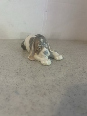 Vintage Llardo Sleeping Sleepy Puppy Genuine Figurine Beagle 1072 Great
