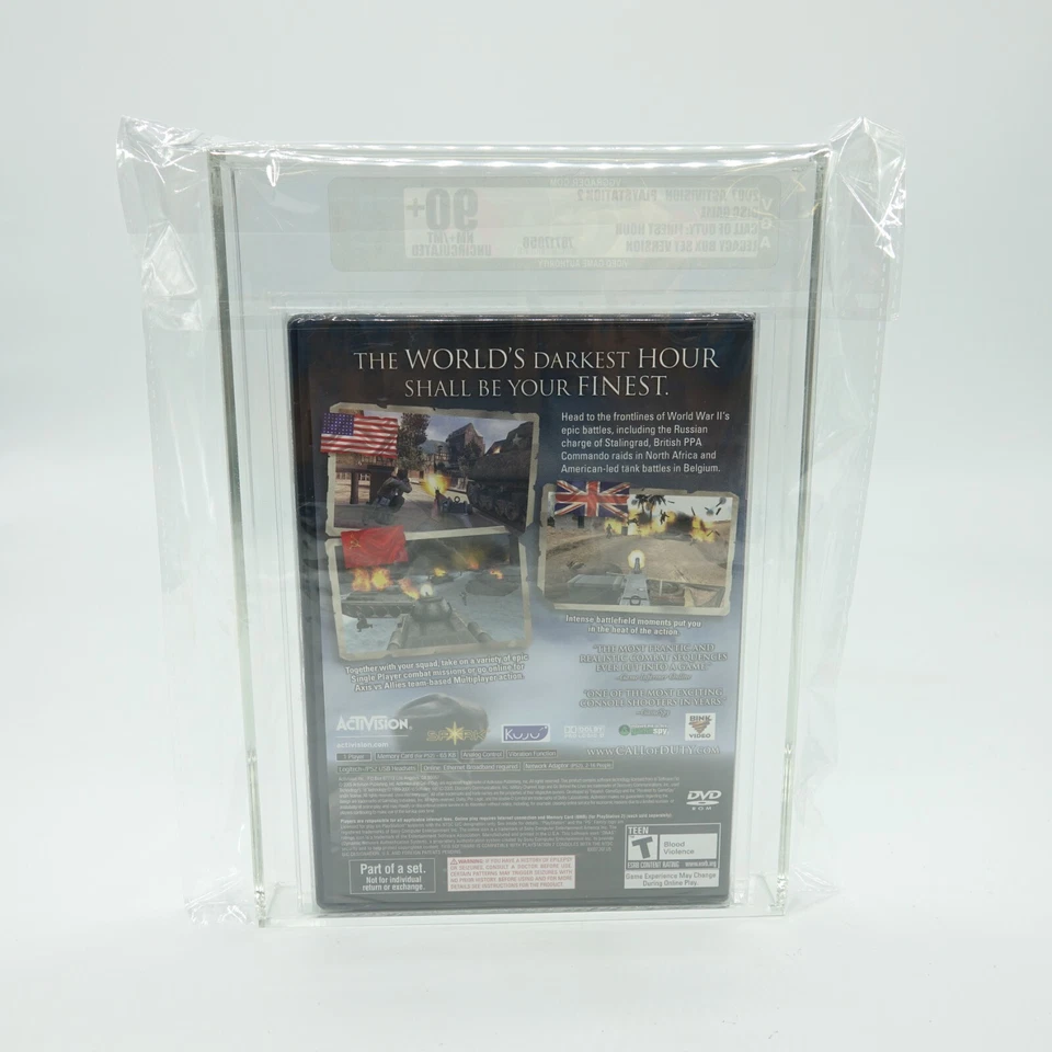 Call of Duty: Finest Hour (PS2 Playstation 2) VGA 90+ NM+/MY Graded Sealed New - Image 2 of 4