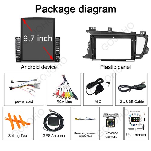 9.7" 64GB For Kia Optima K5 2011-2013 Apple CarPlay Android 13 Car Stereo Radio - Picture 6 of 24