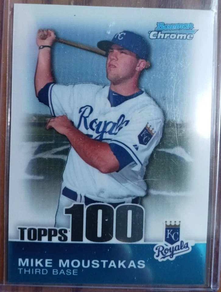 JAIME GARCIA/JAKE ARRIETA/MIKE MOUSTAKAS - 2010 Bowman Chrome Topps 100 Foto 4 de 4