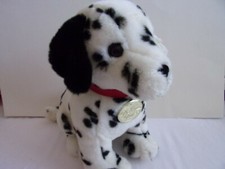 Dalmatian 18" Plush Dog - Black ear white ear - red collar - Platinum Plus tag