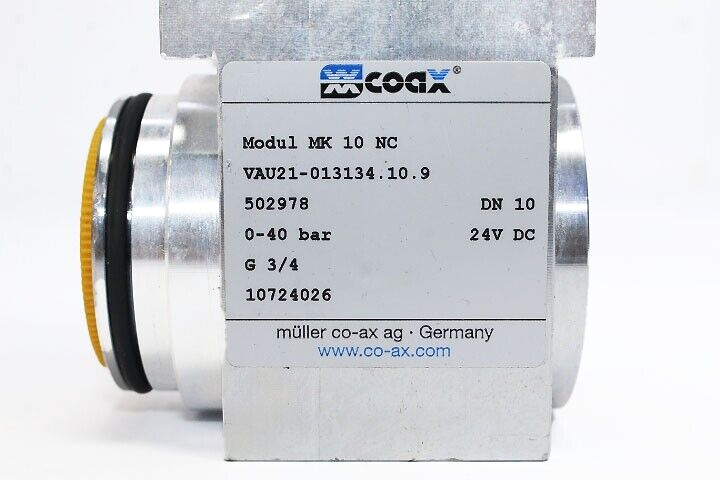 Muller Coax MK 10 NC CONTROL VALVE 0-40 bar | eBay