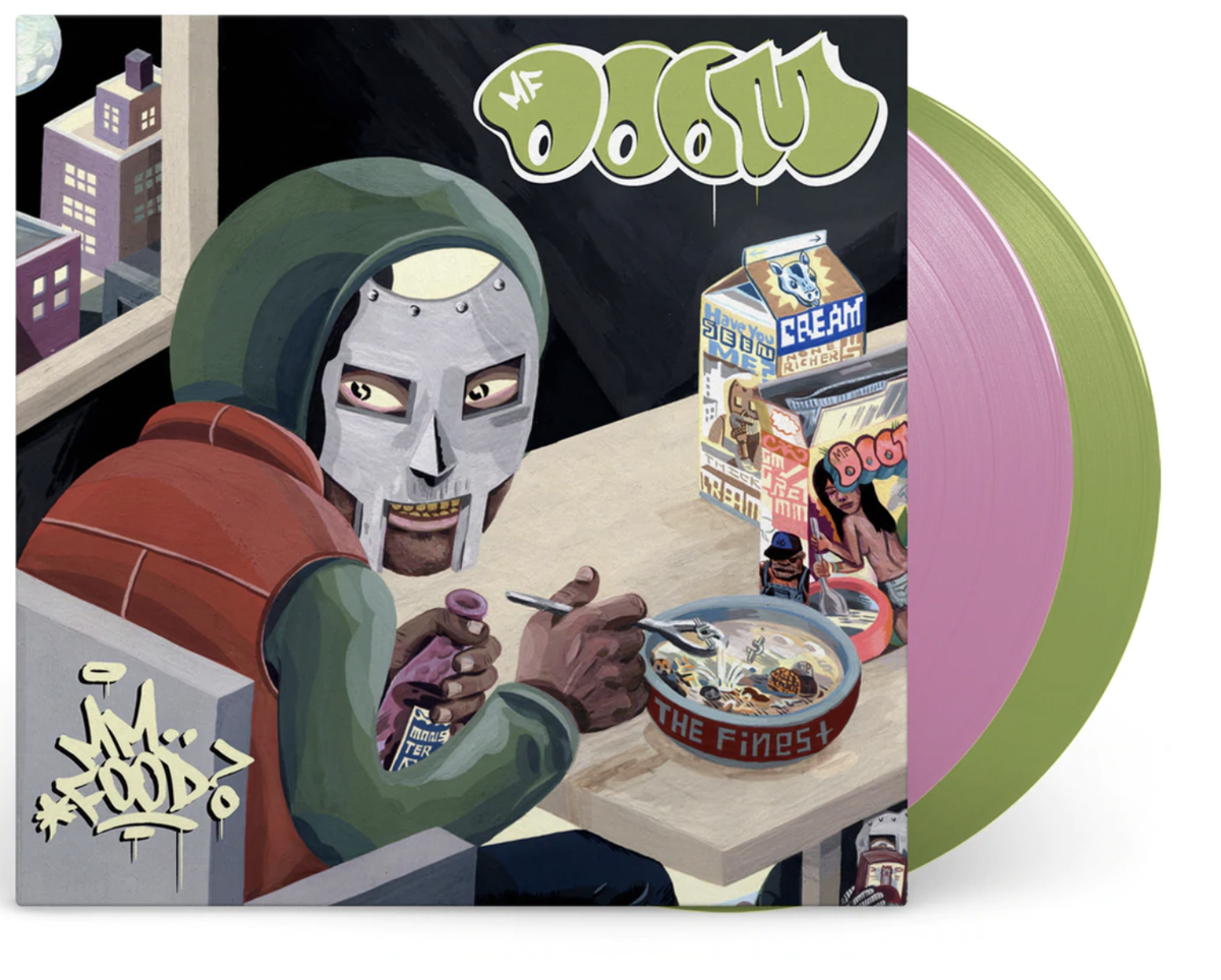 MFDOOMレコード（2LP）2枚セット MF Doom MM..Food 2X GREEN & PINK VINYL LP Record Unedited