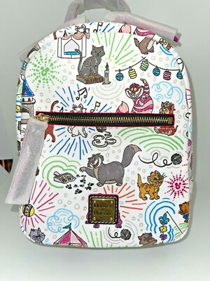 Dooney & Bourke x Disney Cats Sketch Backpack Bag Cotton & Leather EXCELLENT Meow! New Dooney & Bourke Disney Cats Collection on  main image 4