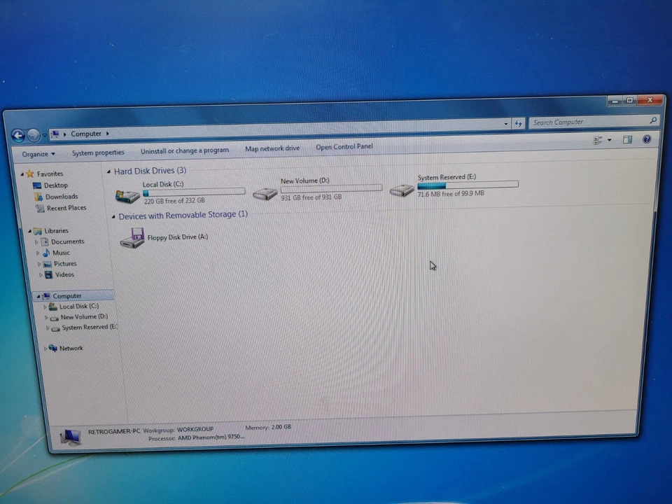 Custom Retro Gaming PC AMD PHENOM X4, 8GB, 256GB SSD, GEFORCE, WIN 7 ULT LOOK !! - Image 4 of 4