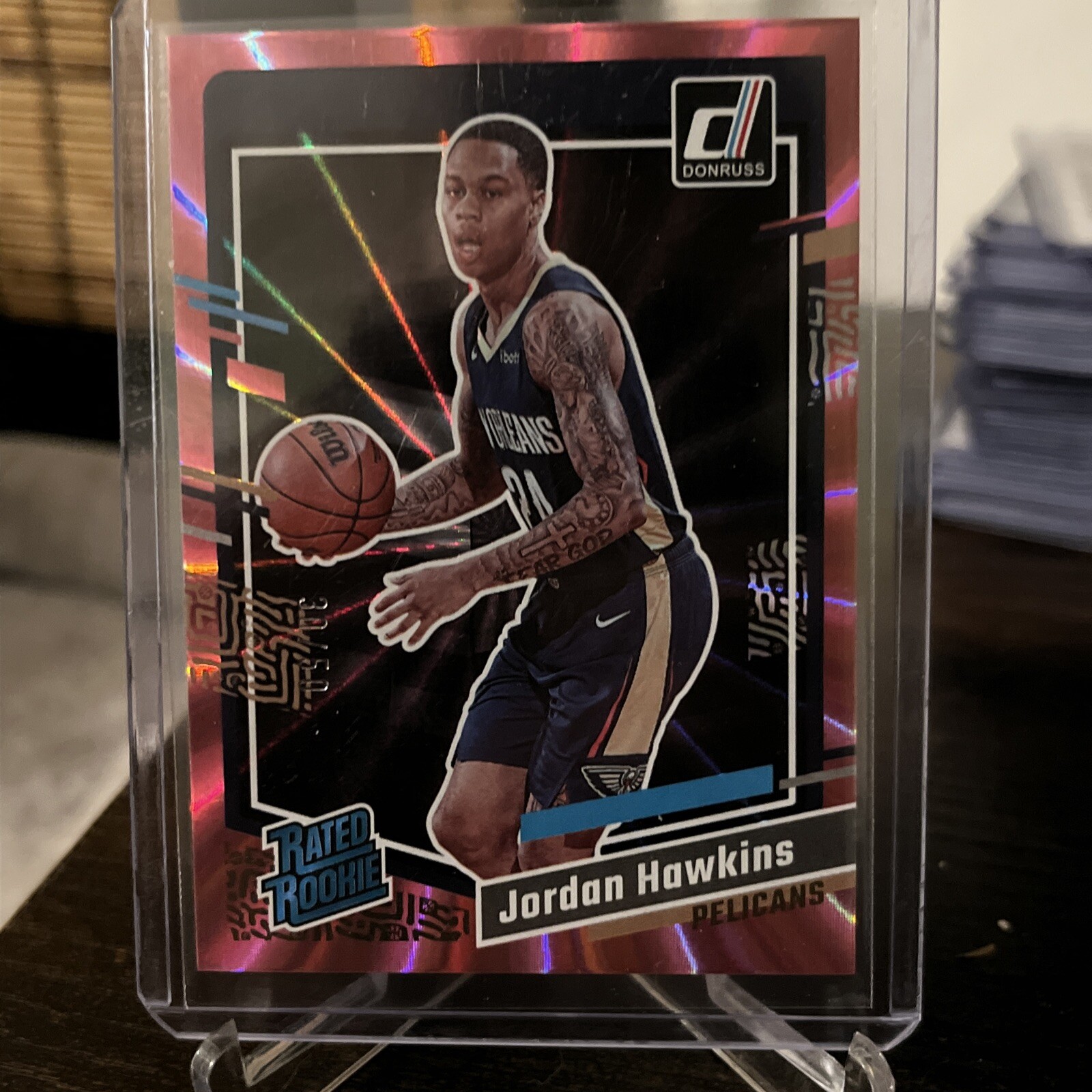 2023 Donruss Jordan Hawkins Rated Rookies Holo Pink Laser SP /50 #219 RC Mint 📈
