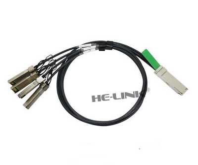 3m 332-1366 Dell Networking Compatible 40Gb QSFP+ to 4x10G SFP+ Cable