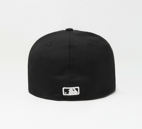 New Era 59Fifty Men Boys Cap MLB Basic Miami Marlins Black White Hat Size 6 7/8 - Picture 4 of 5